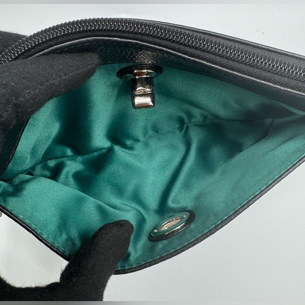 Coach Black Leather Turn lock Wristlet | Very Good Condition - Picture 9 of 13